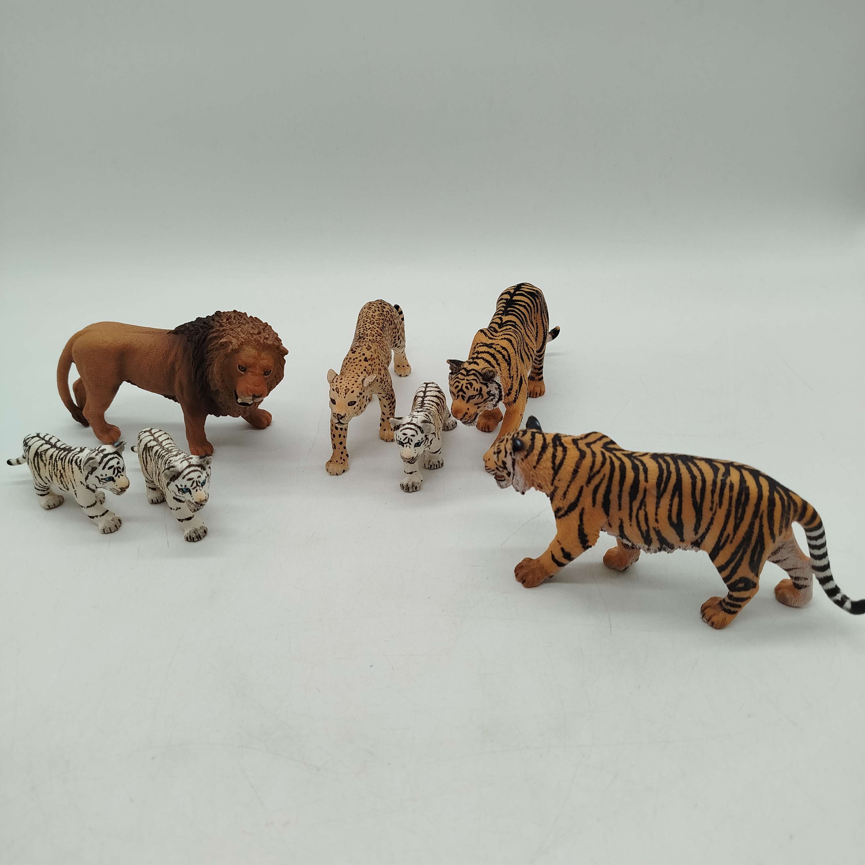Schleich Bundle 7 Tiger Löwe Gepard, gebraucht, ab 3 4 5 Jahre | ✅ geprüft